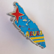 Carregar imagem no visualizador da galeria, Imã Aruba - Imã Geladeira Aruba com Mapa, Bandeira, Cidades e Símbolos
