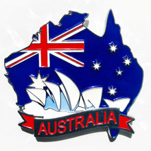 Carregar imagem no visualizador da galeria, Imã Australia - Imã Geladeira Australia em Metal com Mapa, Bandeira e Símbolos