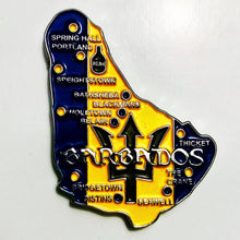 Carregar imagem no visualizador da galeria, Imã Barbados - Imã Geladeira Barbados com Mapa, Bandeira, Cidades e Símbolos