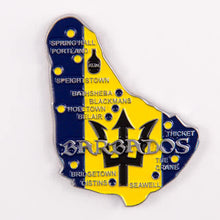 Carregar imagem no visualizador da galeria, Imã Barbados - Imã Geladeira Barbados com Mapa, Bandeira, Cidades e Símbolos