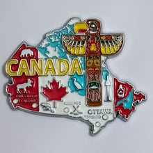 Carregar imagem no visualizador da galeria, Imã Canadá - Imã Geladeira Canadá em Metal