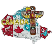Carregar imagem no visualizador da galeria, Imã Canadá - Imã Geladeira Canadá em Metal