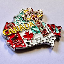 Carregar imagem no visualizador da galeria, Imã Canadá - Imã Geladeira Canadá em Metal
