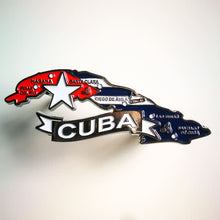 Carregar imagem no visualizador da galeria, Imã Cuba - Imã Geladeira Cuba com Mapa, Bandeira, Cidades e Símbolos