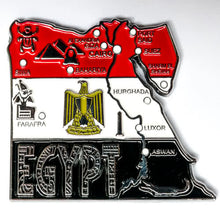 Carregar imagem no visualizador da galeria, Imã Egito - Imã Geladeira Egito com Mapa, Bandeira, Cidades e Símbolos