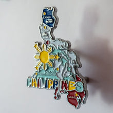 Carregar imagem no visualizador da galeria, Imã Filipinas - Imã Geladeira Filipinas em Metal com Mapa, Bandeira, Cidades e Símbolos