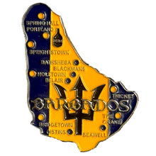 Carregar imagem no visualizador da galeria, Imã Barbados - Imã Geladeira Barbados com Mapa, Bandeira, Cidades e Símbolos