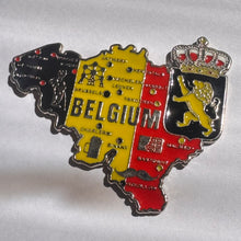 Carregar imagem no visualizador da galeria, Imã Bélgica - Imã Geladeira Bélgica em Metal com Mapa, Bandeira, Cidades e Símbolos