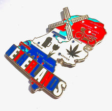 Carregar imagem no visualizador da galeria, Imã Holanda - Imã Geladeira Holanda em Metal com Mapa, Bandeira, Cidades e Símbolos