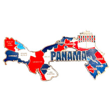 Carregar imagem no visualizador da galeria, Imã Panamá - Imã Geladeira Panamá com Mapa, Bandeira, Cidades e Símbolos