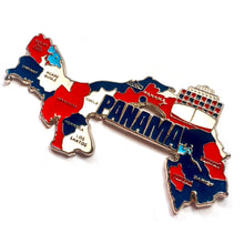 Carregar imagem no visualizador da galeria, Imã Panamá - Imã Geladeira Panamá com Mapa, Bandeira, Cidades e Símbolos