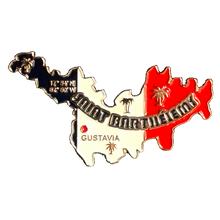 Carregar imagem no visualizador da galeria, Imã St Barths - Imã Geladeira São Bartolomeu com Mapa, Bandeira, Cidades e Símbolos