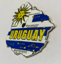 Carregar imagem no visualizador da galeria, Imã Uruguai - Imã Geladeira Uruguai em Metal com Mapa, Bandeira, Cidades e Símbolos