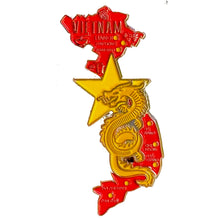 Carregar imagem no visualizador da galeria, Imã Vietnã - Imã Geladeira Vietnã em Metal com Mapa, Bandeira, Cidades e Símbolos