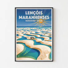 Carregar imagem no visualizador da galeria, Pôster Lençóis Maranhenses - Belezas do Brasil