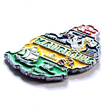 Carregar imagem no visualizador da galeria, Imã Ilhas Maurício - Imã Geladeira Metal Maurício com Mapa, Bandeira, Cidades e Símbolos