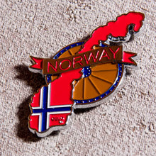 Carregar imagem no visualizador da galeria, Imã Noruega - Imã Geladeira Noruega em Metal com Mapa, Bandeira, Cidades e Símbolos