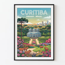 Carregar imagem no visualizador da galeria, Pôster Curitiba - Paraná - Belezas do Brasil