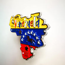 Carregar imagem no visualizador da galeria, Imã Venezuela - Imã Geladeira Venezuela em Metal com Mapa, Bandeira, Cidades e Símbolos
