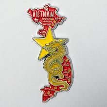 Carregar imagem no visualizador da galeria, Imã Vietnã - Imã Geladeira Vietnã em Metal com Mapa, Bandeira, Cidades e Símbolos