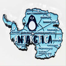 Carregar imagem no visualizador da galeria, Imã Antártida - Imã Geladeira Antártida com Mapa, Estações e Símbolos