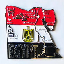 Carregar imagem no visualizador da galeria, Imã Egito - Imã Geladeira Egito com Mapa, Bandeira, Cidades e Símbolos