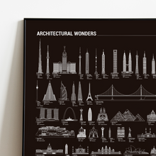 Carregar imagem no visualizador da galeria, Megacombo Mapa Raspadinha - Mapa Mundi Raspar + Mapa Brasil + Maravilhas da Arquitetura + Adesivos Pins