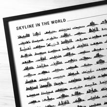 Carregar imagem no visualizador da galeria, Pôster Skylines de Cidades do Mundo - Estilo Minimalista - A2