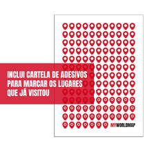 Carregar imagem no visualizador da galeria, Pôster Mapa do Brasil Minimalista com Cidades, Praias, Rios e Ilhas - Branco - A2