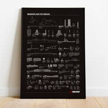 Carregar imagem no visualizador da galeria, Maravilhas do Brasil por Ordem de Tamanho - Preto