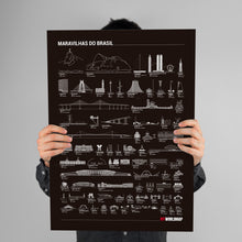 Carregar imagem no visualizador da galeria, Maravilhas do Brasil por Ordem de Tamanho - Preto