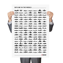 Carregar imagem no visualizador da galeria, Pôster Skylines de Cidades do Mundo - Estilo Minimalista - A2