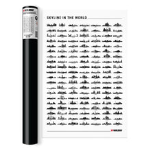 Carregar imagem no visualizador da galeria, Pôster Skylines de Cidades do Mundo - Estilo Minimalista - A2