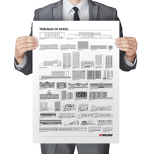 Carregar imagem no visualizador da galeria, Pôster Lista de Tribunais do Brasil - Arte para Escritório de Advocacia - Estilo Minimalista - A2