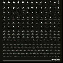 Carregar imagem no visualizador da galeria, Combo - Mapa Mundi com 240 Países por Ordem de Tamanho e Maravilhas da Arquitetura - Preto - A2
