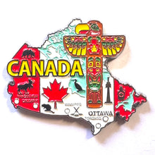Carregar imagem no visualizador da galeria, Imã Canadá - Imã Geladeira Canadá em Metal
