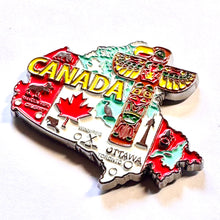 Carregar imagem no visualizador da galeria, Imã Canadá - Imã Geladeira Canadá em Metal
