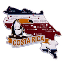 Carregar imagem no visualizador da galeria, Imã Costa Rica - Imã Geladeira Costa Rica com Mapa, Bandeira, Cidades e Símbolos
