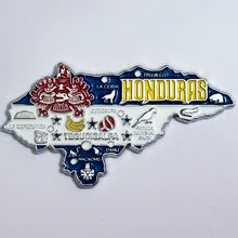 Carregar imagem no visualizador da galeria, Imã Honduras - Imã Geladeira Metal Honduras com Mapa, Bandeira, Cidades e Símbolos
