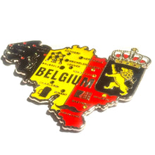 Carregar imagem no visualizador da galeria, Imã Bélgica - Imã Geladeira Bélgica em Metal com Mapa, Bandeira, Cidades e Símbolos
