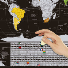 Carregar imagem no visualizador da galeria, Combo Mapa Raspadinha - Mapa Mundi Raspar + Mapa Brasil + Adesivo Pins - Prata
