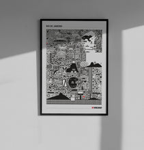 Carregar imagem no visualizador da galeria, Pôster Mapa do Rio de Janeiro Iconográfico - Estilo Minimalista - A2
