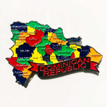 Carregar imagem no visualizador da galeria, Imã República Dominicana - Imã Geladeira República Dominicana com Mapa, Bandeira, Cidades e Símbolos
