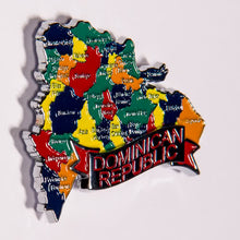 Carregar imagem no visualizador da galeria, Imã República Dominicana - Imã Geladeira República Dominicana com Mapa, Bandeira, Cidades e Símbolos
