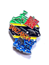 Carregar imagem no visualizador da galeria, Imã Tanzânia - Imã Geladeira Metal Tanzânia  com Mapa, Bandeira, Cidades e Símbolos

