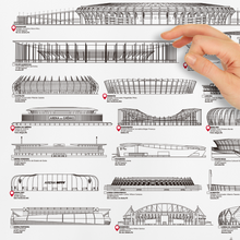 Carregar imagem no visualizador da galeria, Lista com Estádios de Futebol do Brasil - Branco
