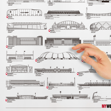 Carregar imagem no visualizador da galeria, Lista com Estádios de Futebol do Brasil - Branco
