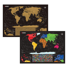 Carregar imagem no visualizador da galeria, Mapa de Raspadinha Classic - Dourado - Mapa de Raspar Viagens com Cidades, Capitais e Bandeiras
